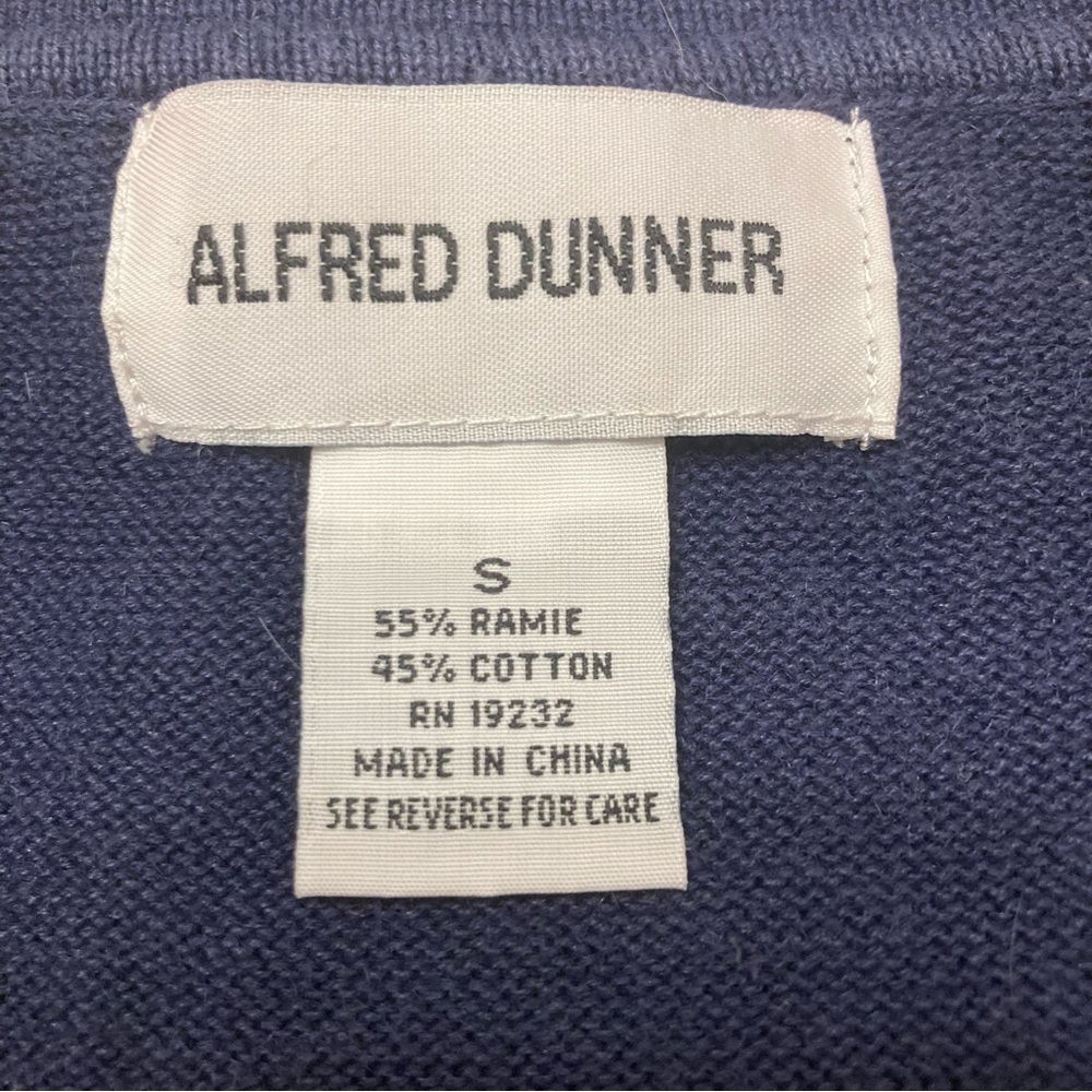 3/$20 90s Alfred Dunner Knit Zip Up Nautical Top Cardigan Womens Small Anchor - Picture 2 of 9